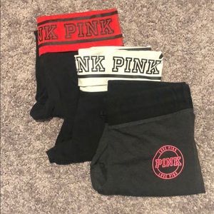 3 PINK leggings